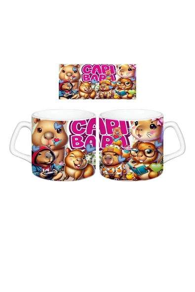 GHOSTBASTIR DESİGN Capibara Kupa Bardak | Tek Adet 099 ürün görseli 1