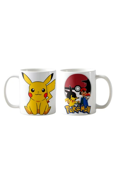 GHOSTBASTIR DESİGN Pokemon Pikachu Kupa Bardak | Tek Adet K0101 ürün görseli 1