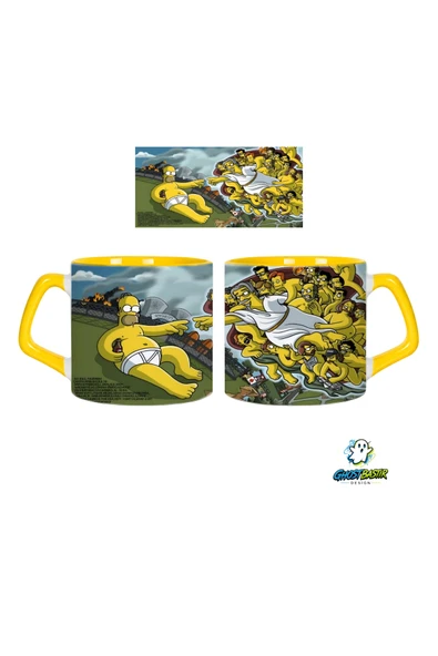 GHOSTBASTIR Design Simpsons Tanrının Eli Kupa Bardak | Tek Adet 0693 ürün görseli 1