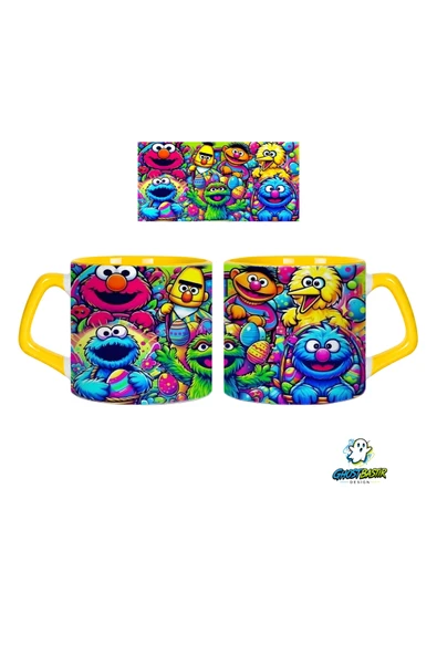 GHOSTBASTIR Design Susam Sokağı Kupa Bardak | Tek Adet 0705 ürün görseli 1