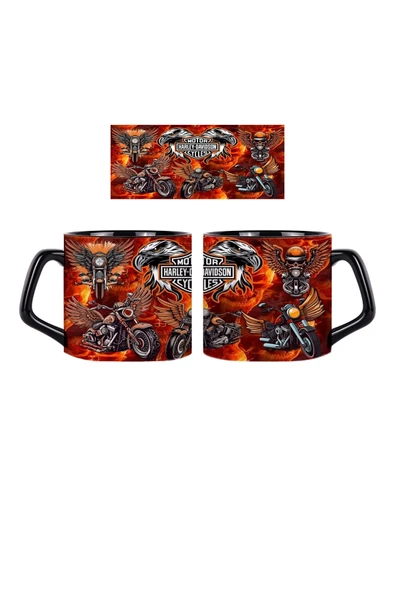 GHOSTBASTIR DESİGN Harley Davidson Kupa Bardak | Tek Adet 0198 ürün görseli 1