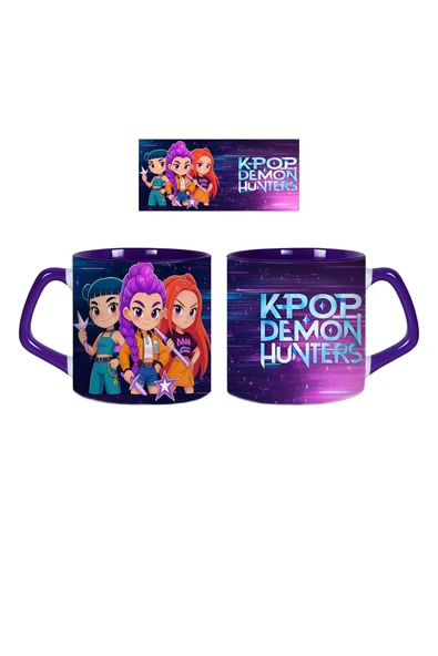 GHOSTBASTIR DESİGN K-Pop Demon Hunters Kupa Bardak | Tek Adet 0233 ürün görseli 1