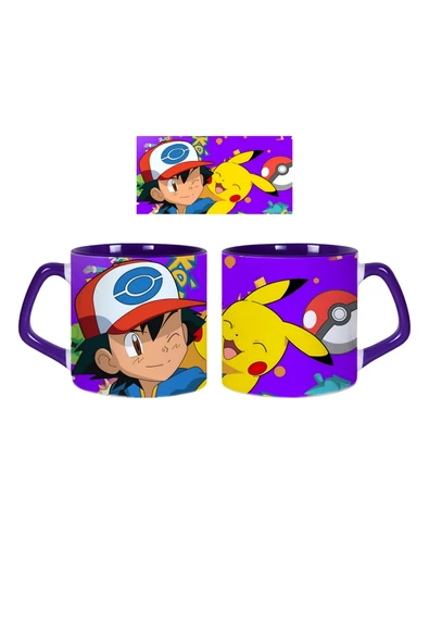 GHOSTBASTIR DESİGN Pokemon Pikachu Kupa Bardak | Tek Adet 0375 ürün görseli 1