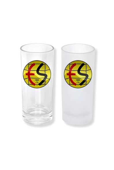 GHOSTBASTIR DESİGN Eskişehirspor Buzlu / Buzsuz Seçenekli Rakı Bardağı – 1 Adet Şık Sunum Bardağı 0173 ürün görseli 1