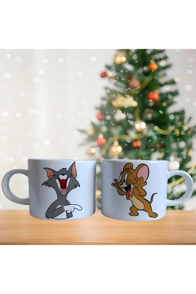 GHOSTBASTIR DESİGN Tom ve Jerry Kupa Bardak | Tek Adet 0515 ürün görseli 1