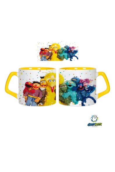 GHOSTBASTIR Design Susam Sokağı Kupa Bardak | Tek Adet 0707 ürün görseli 1