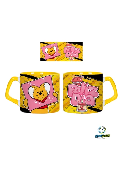 GHOSTBASTIR Design Winnie The Pooh Kupa Bardak | Tek Adet 0612 ürün görseli 1
