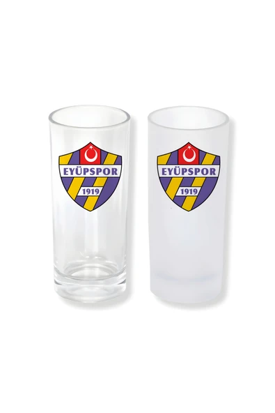 GHOSTBASTIR DESİGN Eyüpspor Buzlu / Buzsuz Seçenekli Rakı Bardağı – 1 Adet Şık Sunum Bardağı 0175 ürün görseli 1