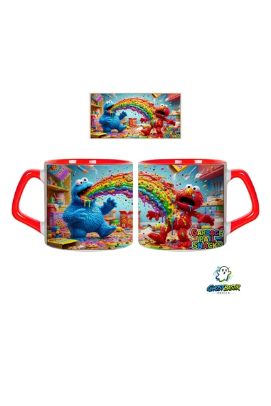 GHOSTBASTIR Design Susam Sokağı Kupa Bardak | Tek Adet 0708 ürün görseli 1