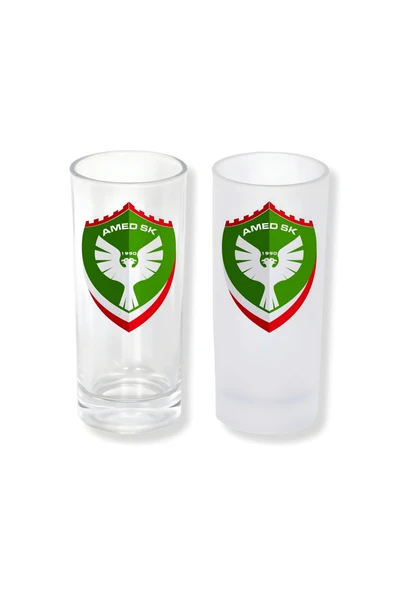GHOSTBASTIR DESİGN Amedspor Buzlu / Buzsuz Seçenekli Rakı Bardağı – 1 Adet Şık Sunum Bardağı 0190 ürün görseli 1