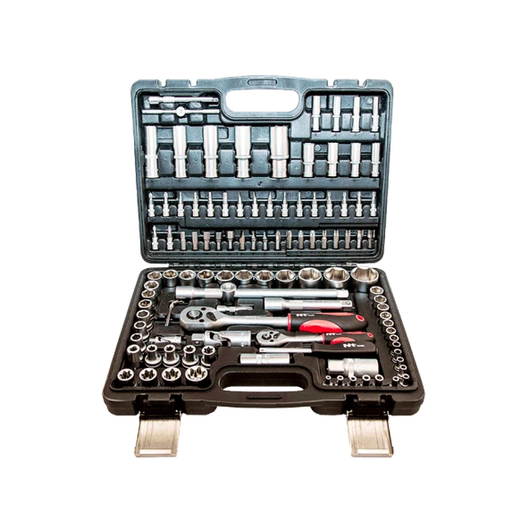 108 Parça 1/4inç ve 1/2inç 6pt CR-V Bits ve Lokma Seti ürün görseli 1