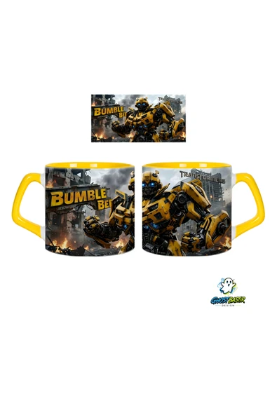 GHOSTBASTIR Design Transformers Bumble Bee Kupa Bardak | Tek Adet 0734 ürün görseli 1