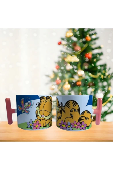 GHOSTBASTIR DESİGN Garfield Kupa Bardak | Tek Adet 0166 ürün görseli 1