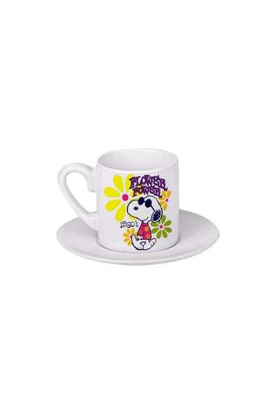 GHOSTBASTIR DESİGN Snoopy Türk Kahvesi Fincanı 038 ürün görseli 1