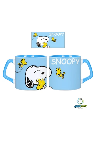 GHOSTBASTIR Design Snoopy Kupa Bardak | Tek Adet 0596 ürün görseli 1