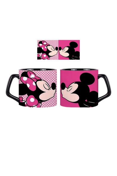 GHOSTBASTIR DESİGN Mickey ve Minnie Kupa Bardak | Tek Adet 0325 ürün görseli 1