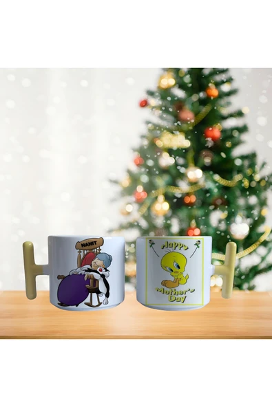 GHOSTBASTIR DESİGN Anneler Günü Tweety Kupa Bardak | Tek Adet 026 ürün görseli 1