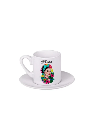 GHOSTBASTIR DESİGN Frida Kahlo Türk Kahvesi Fincanı 042 ürün görseli 1