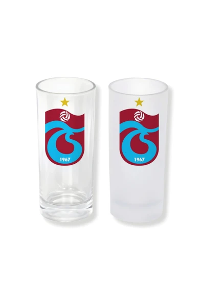 GHOSTBASTIR DESİGN Trabzonspor Buzlu / Buzsuz Seçenekli Rakı Bardağı – 1 Adet Şık Sunum Bardağı 053 ürün görseli 1