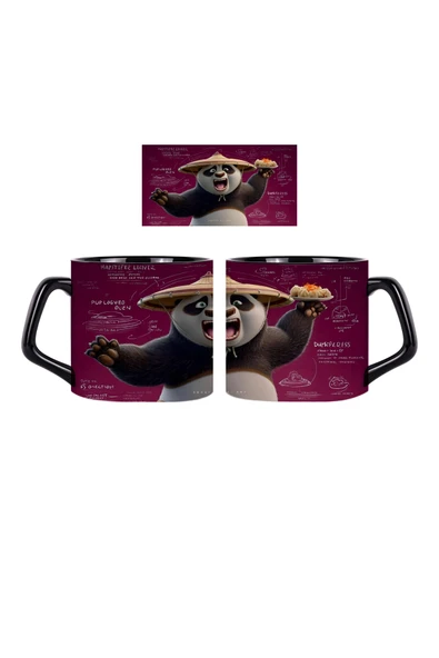 GHOSTBASTIR DESİGN Kung Fu Panda Kupa Bardak | Tek Adet 0282 ürün görseli 1