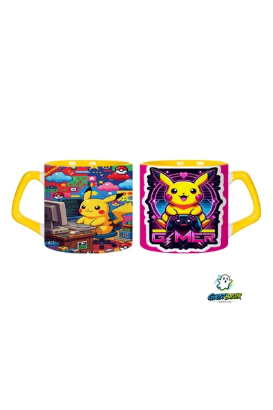 GHOSTBASTIR Design Pikachu Kupa Bardak | Tek Adet 0679 ürün görseli 1