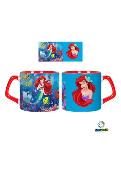 GHOSTBASTIR Design Prenses Ariel Kupa Bardak | Tek Adet 0591 ürün görseli 1