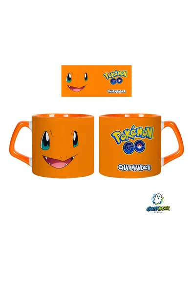 GHOSTBASTIR Design Pokemon Charmander Kupa Bardak | Tek Adet 0589 ürün görseli 1