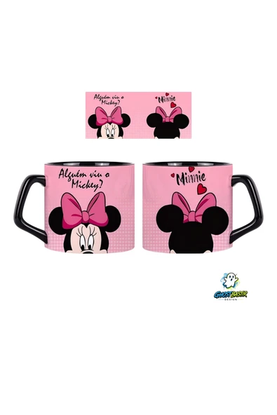 GHOSTBASTIR Design Minnie Mouse Kupa Bardak | Tek Adet 0584 ürün görseli 1