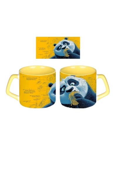 GHOSTBASTIR DESİGN Kung Fu Panda Kupa Bardak | Tek Adet 0283 ürün görseli 1