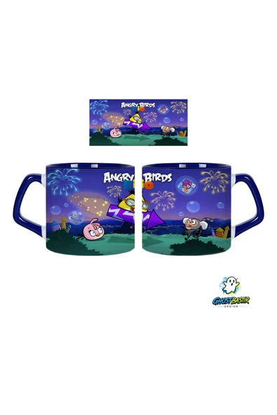 GHOSTBASTIR Design Angry Birds Kupa Bardak | Tek Adet 0617 ürün görseli 1
