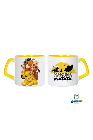 GHOSTBASTIR Design Aslan Kral Kupa Bardak | Tek Adet 0618 ürün görseli 1