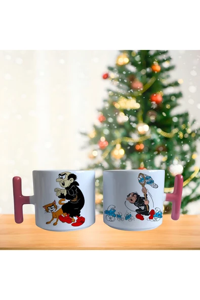 GHOSTBASTIR DESİGN Şirinler Gargamel Kupa Bardak | Tek Adet 0487 ürün görseli 1