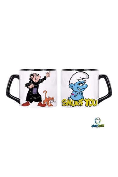 GHOSTBASTIR Design Şirinler Kupa Bardak | Tek Adet 0725 ürün görseli 1