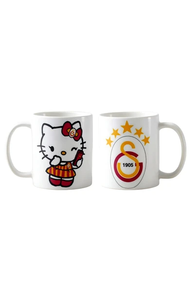 GHOSTBASTIR DESİGN Galatasaray Hello Kitty Kupa Bardak Tek Adet K048 ürün görseli 1