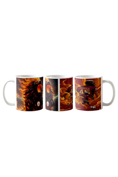 GHOSTBASTIR DESİGN Galatasaray Osimhen Kupa Bardak Tek Adet K040 ürün görseli 1