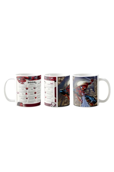 GHOSTBASTIR DESİGN Spiderman Takvim Kupa Bardak | Tek Adet K097 ürün görseli 1