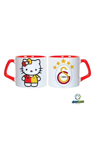 GHOSTBASTIR Design Galatasaray Hello Kitty Kupa Bardak Tek Adet 0646 ürün görseli 1