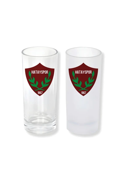 GHOSTBASTIR DESİGN Hatayspor Buzlu / Buzsuz Seçenekli Rakı Bardağı – 1 Adet Şık Sunum Bardağı 0170 ürün görseli 1