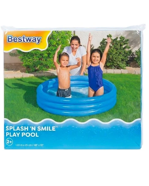 Bestway Renkli Şişme Çocuk Havuzu Mavi 51025 ürün görseli 1