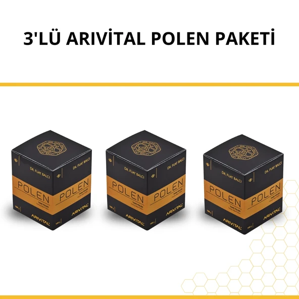3'lü Arıvital Polen Paketi ürün görseli 1