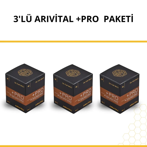 3'lü Arıvital +Pro (Bal, Polen, Arı Sütü, Propolis) Paketi ürün görseli 1
