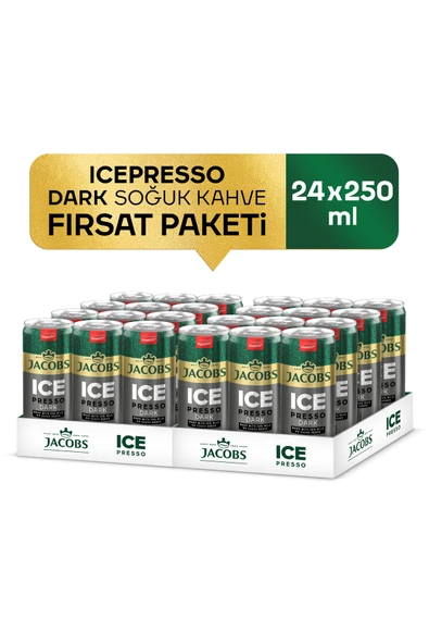 Jacobs Icepresso DARK 250 ml Soğuk Kahve x 24 Adet ürün görseli 1