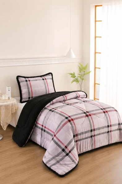 Spring Desenli Peluş Tek Kişilik Comforter Set ürün görseli 1