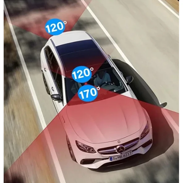 Geniş Açılı Lens Araç Kamera - Resim 3