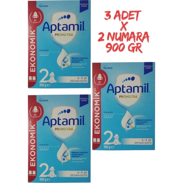 Pronutra 2 Devam Sütü 900 gr 6-9 Ay 3 Adet ürün görseli 1