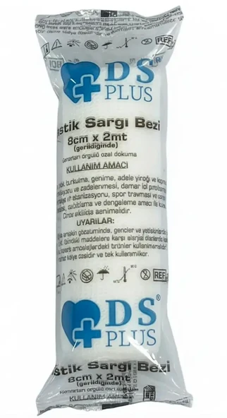DS Plus Sargı Bezi Elastik 8 cm x 2 m ürün görseli 1