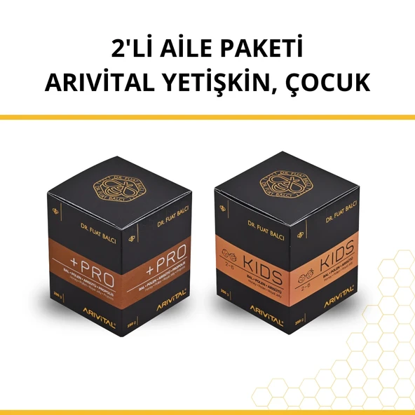 2'li Aile Paketi Arıvital Yetişkin ve Çocuk ürün görseli 1