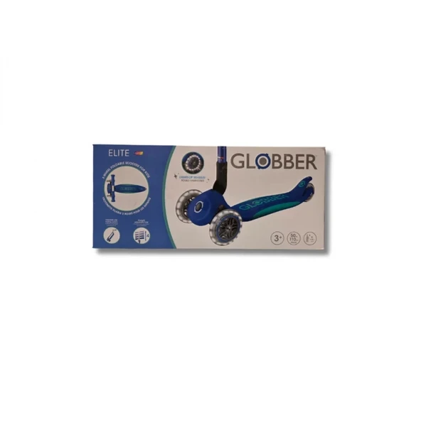 Globber Elite Deluxe Işıklı Scooter Lacivert - Resim 9