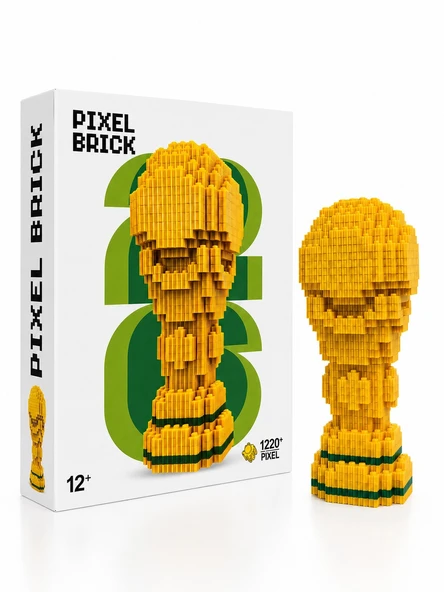Dünya Kupası Tasarımlı Büyük Parçalı Blok Oyuncak Seti Big Pixel Brick Set ürün görseli 1