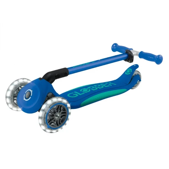 Globber Elite Deluxe Işıklı Scooter Lacivert - Resim 8